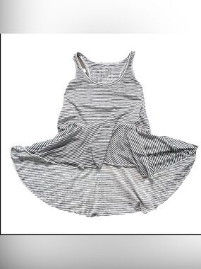 We The Free High Low Striped Tank Size XS/TP asymmetrical hem Scoop Neck Gray